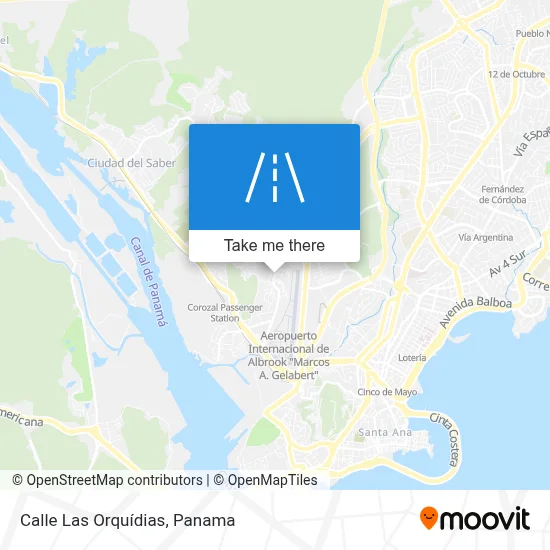 Calle Las Orquídias map