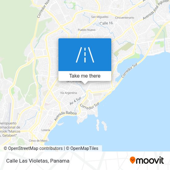 Calle Las Violetas map