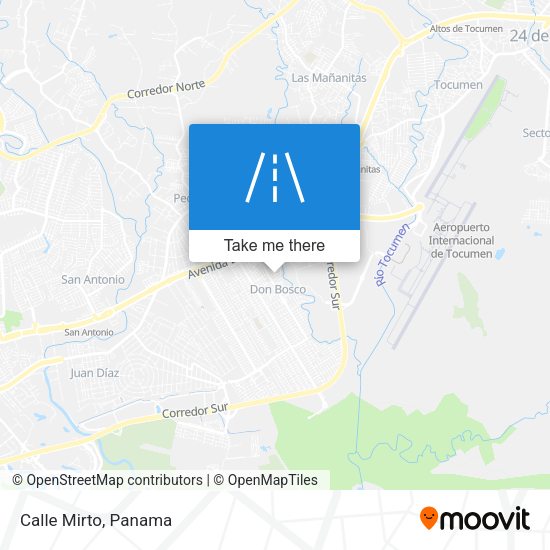 Mapa de Calle Mirto