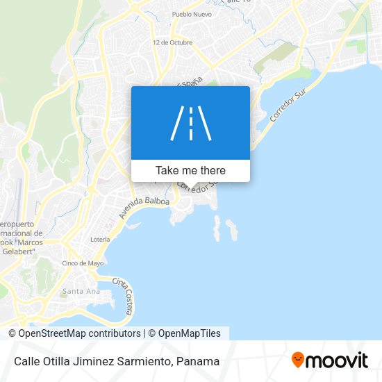 Mapa de Calle Otilla Jiminez Sarmiento