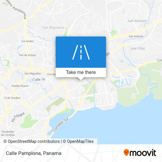 Mapa de Calle Pamplona