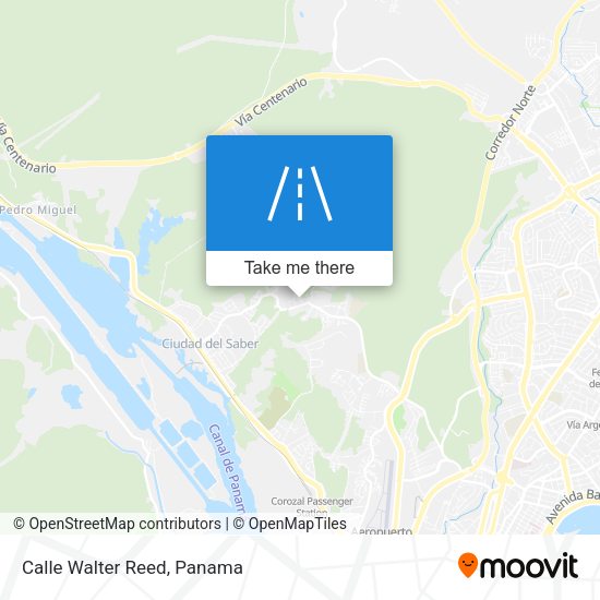 Mapa de Calle Walter Reed