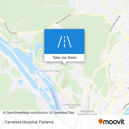 Carretera Hospital map