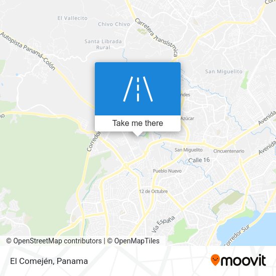 Mapa de El Comején