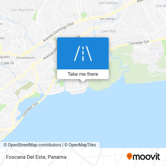 Mapa de Foscana Del Este