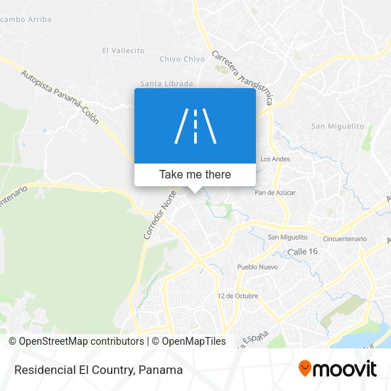 Residencial El Country map