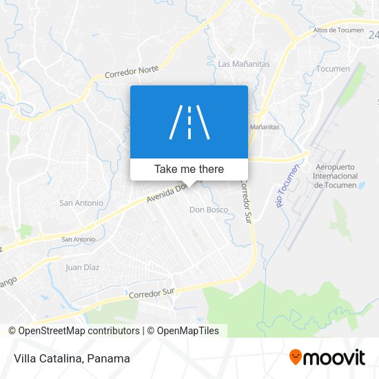 Mapa de Villa Catalina