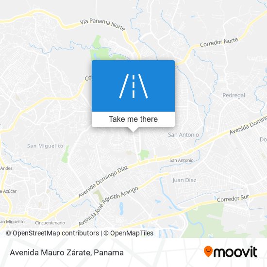 Avenida Mauro Zárate map