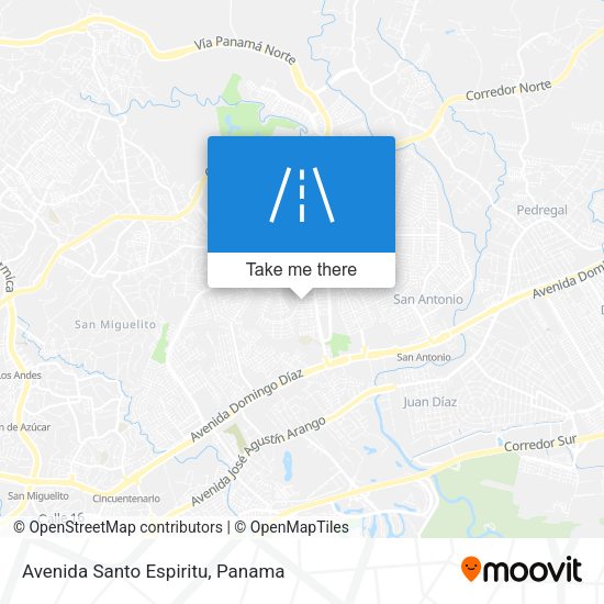 Mapa de Avenida Santo Espiritu