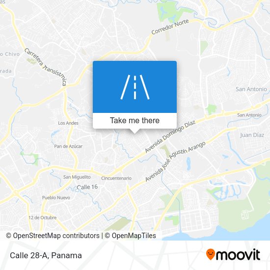 Mapa de Calle 28-A