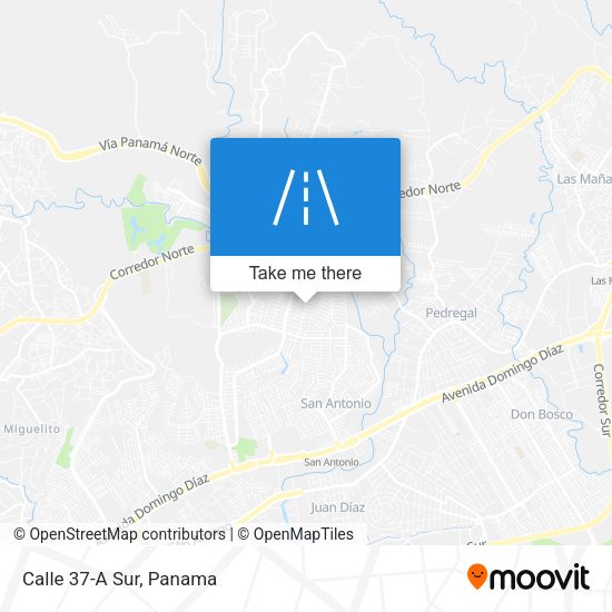 Mapa de Calle 37-A Sur
