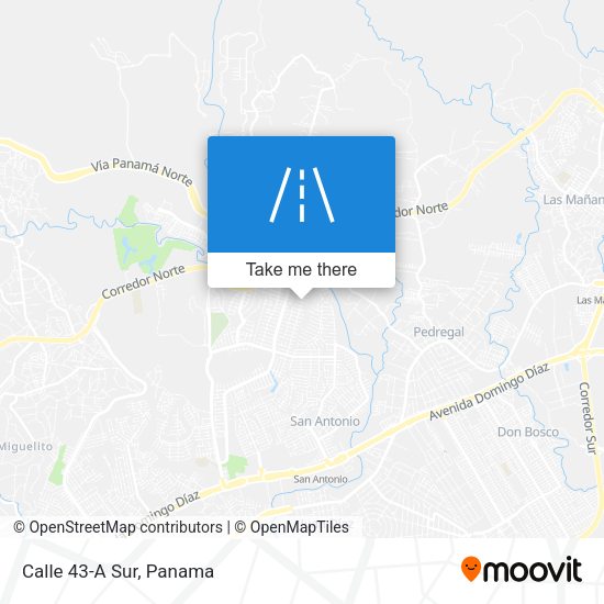 Mapa de Calle 43-A Sur