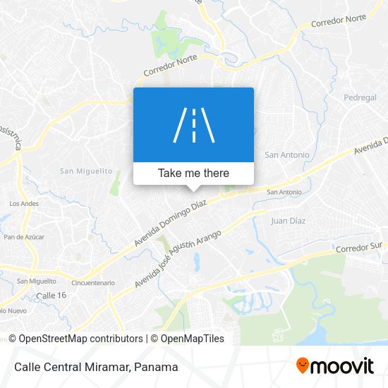 Calle Central Miramar map