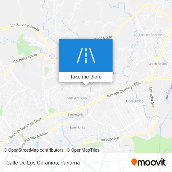 Mapa de Calle De Los Geranios