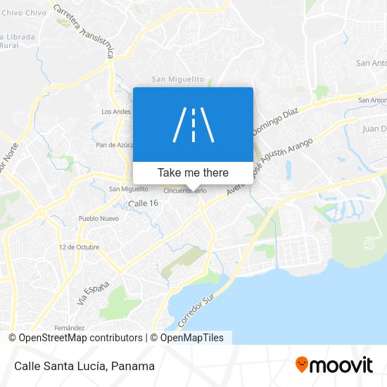 Mapa de Calle Santa Lucía