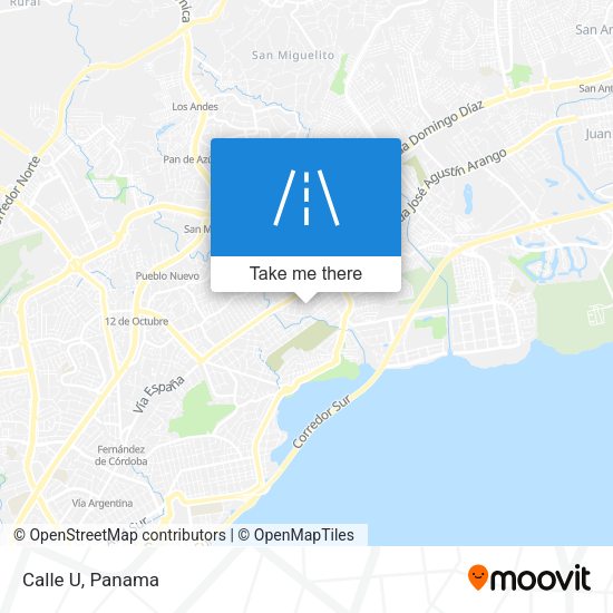 Mapa de Calle U