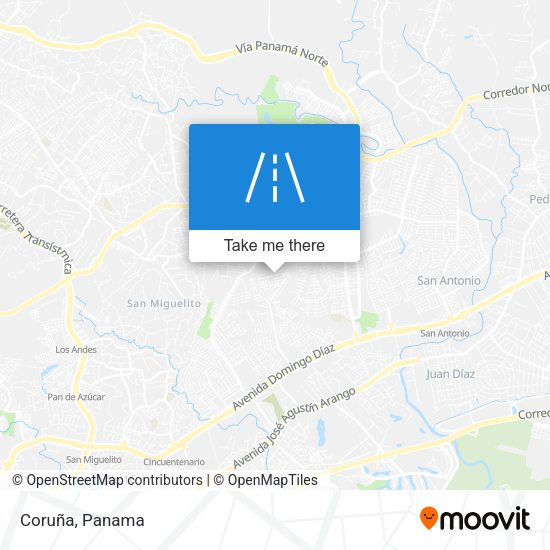 Mapa de Coruña