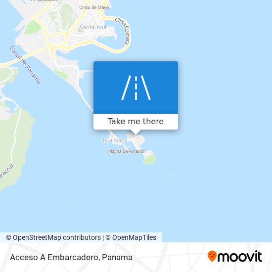Acceso A Embarcadero map