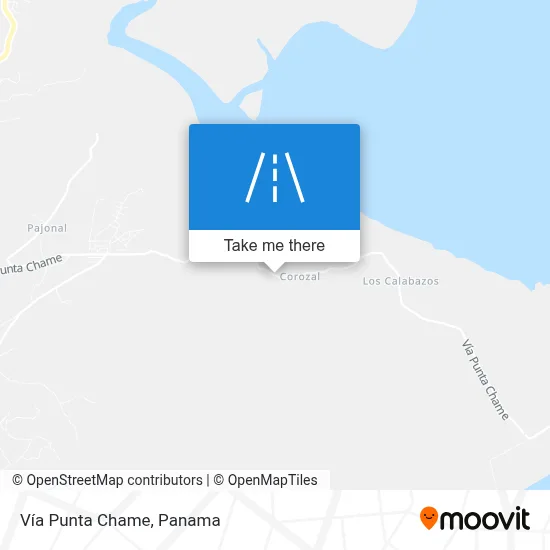 Vía Punta Chame map