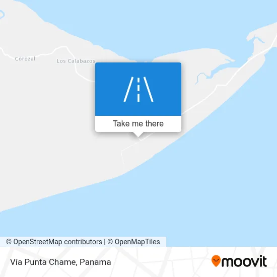 Vía Punta Chame map