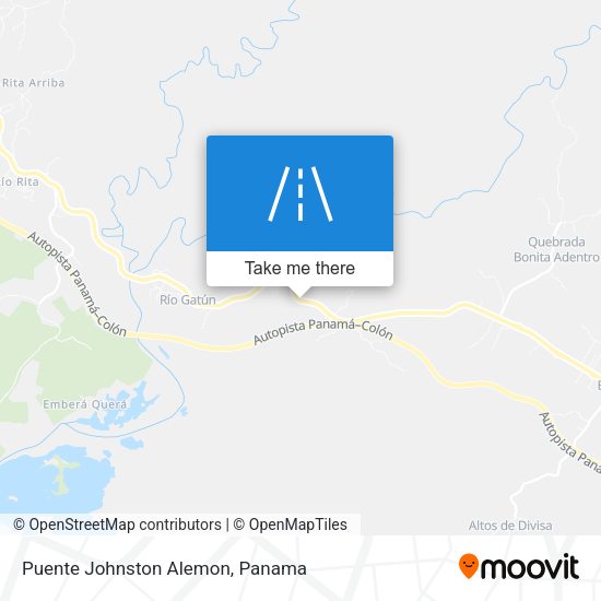 Puente Johnston Alemon map