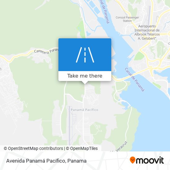 Avenida Panamá Pacífico map