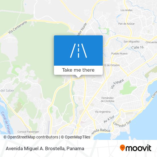 Avenida Miguel A. Brostella map