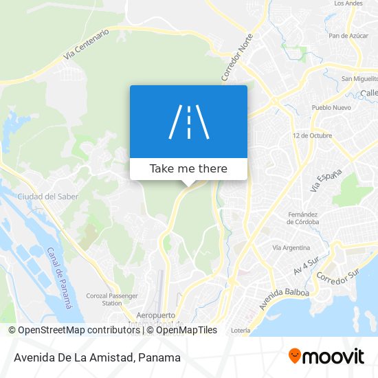 Avenida De La Amistad map