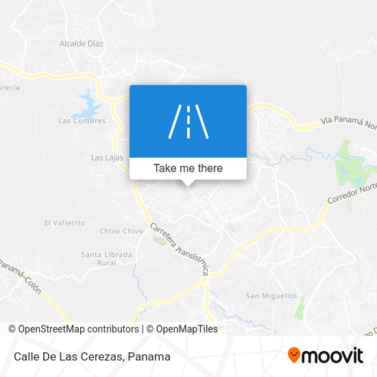 Mapa de Calle De Las Cerezas