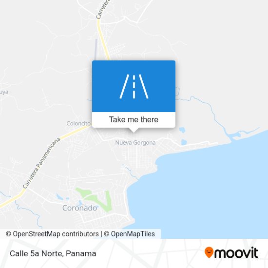 Mapa de Calle 5a Norte