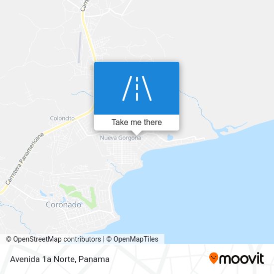 Mapa de Avenida 1a Norte