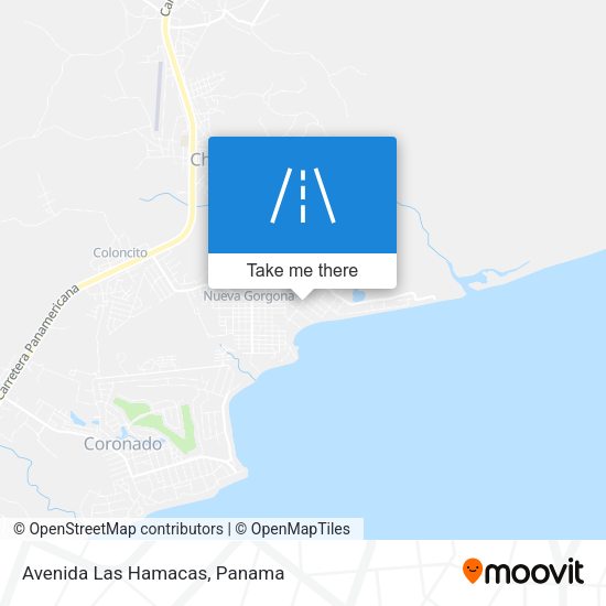 Avenida Las Hamacas map