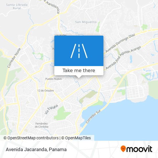 Avenida Jacaranda map