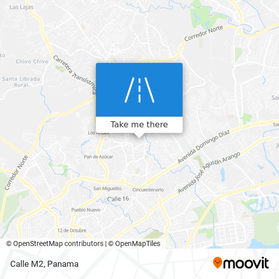 Calle M2 map