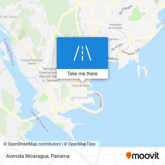 Avenida Nicaragua map