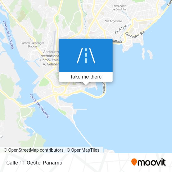 Mapa de Calle 11 Oeste