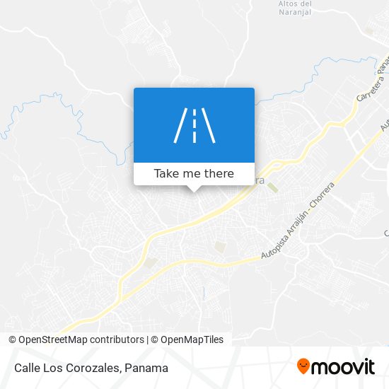 Calle Los Corozales map