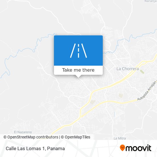 Calle Las Lomas 1 map