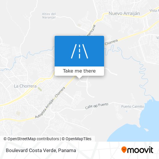 Boulevard Costa Verde map