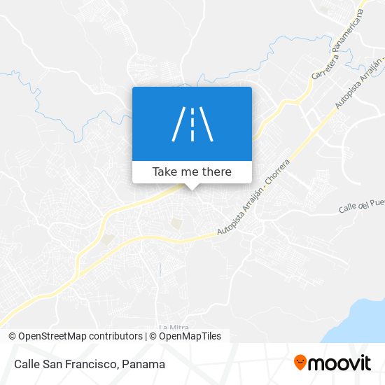 Calle San Francisco map