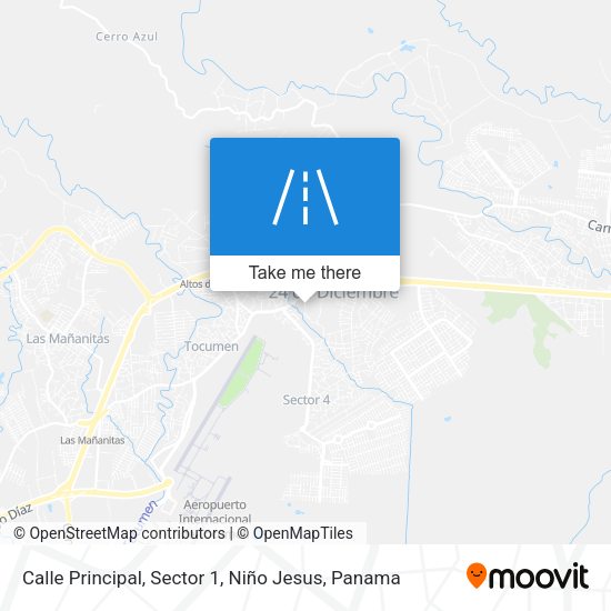 Mapa de Calle Principal, Sector 1, Niño Jesus