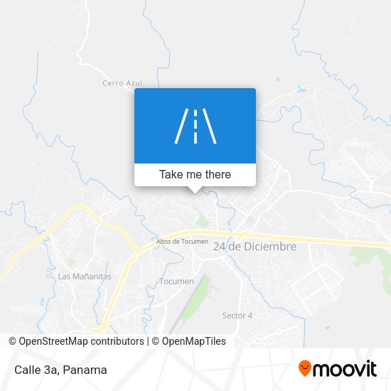Calle 3a map