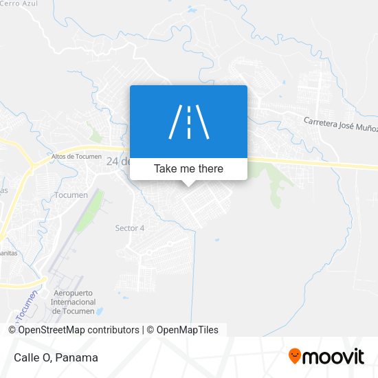 Calle O map
