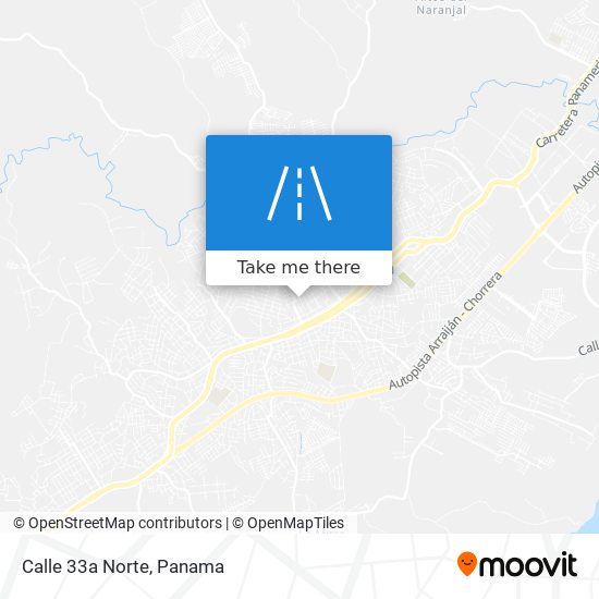 Calle 33a Norte map