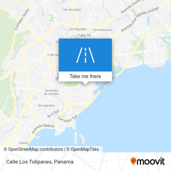 Mapa de Calle Los Tulipanes