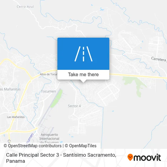Mapa de Calle Principal Sector 3 - Santísimo Sacramento
