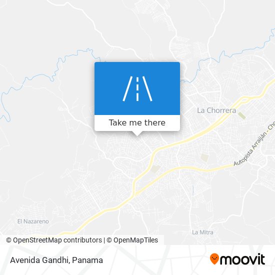 Avenida Gandhi map