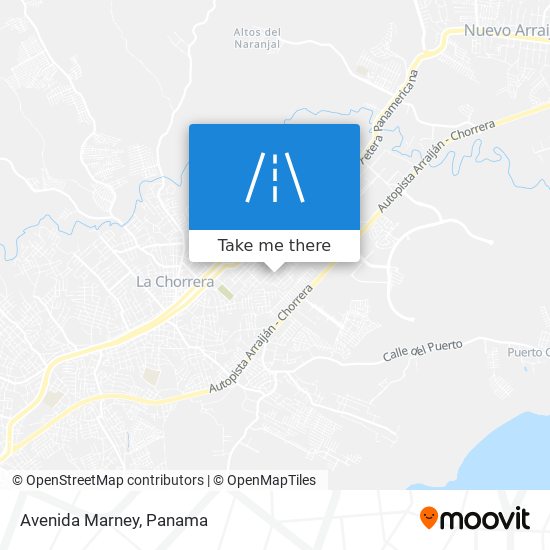 Avenida Marney map