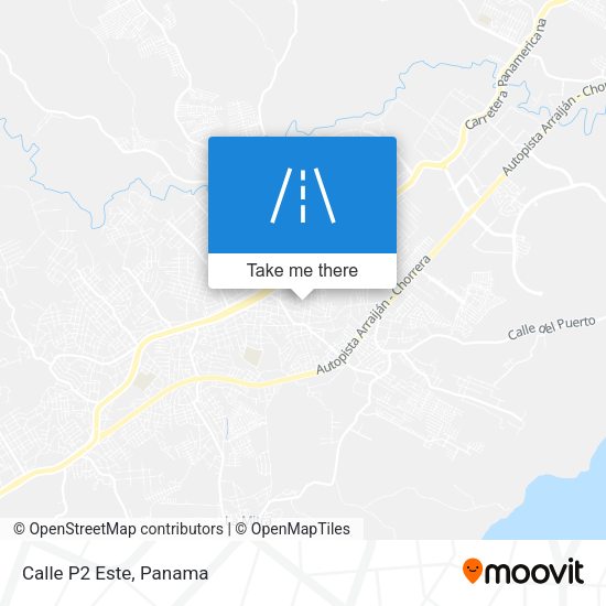 Calle P2 Este map
