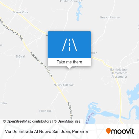 Vía De Entrada Al Nuevo San Juan map